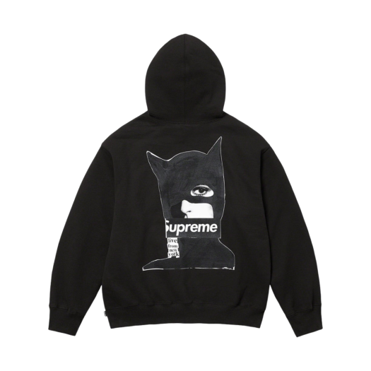 Supreme Catwoman Hooded Sweatshirt Black - 23FW