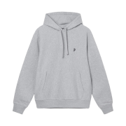 Stussy Swirl Embroidered Hoodie Grey Heather