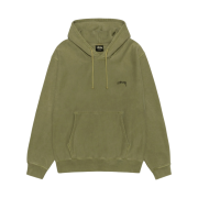 Stussy Smooth Stock Pigment Dyed Hoodie Olive