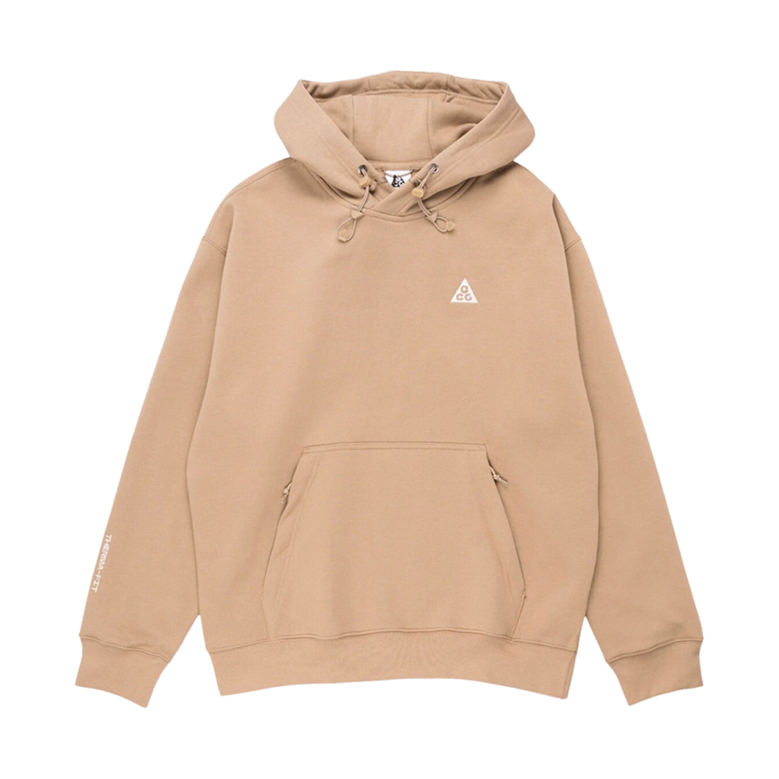 DZ3392-247 Nike ACG Therma-Fit Fleece Pullover Hoodie Khaki Summit White - US/EU