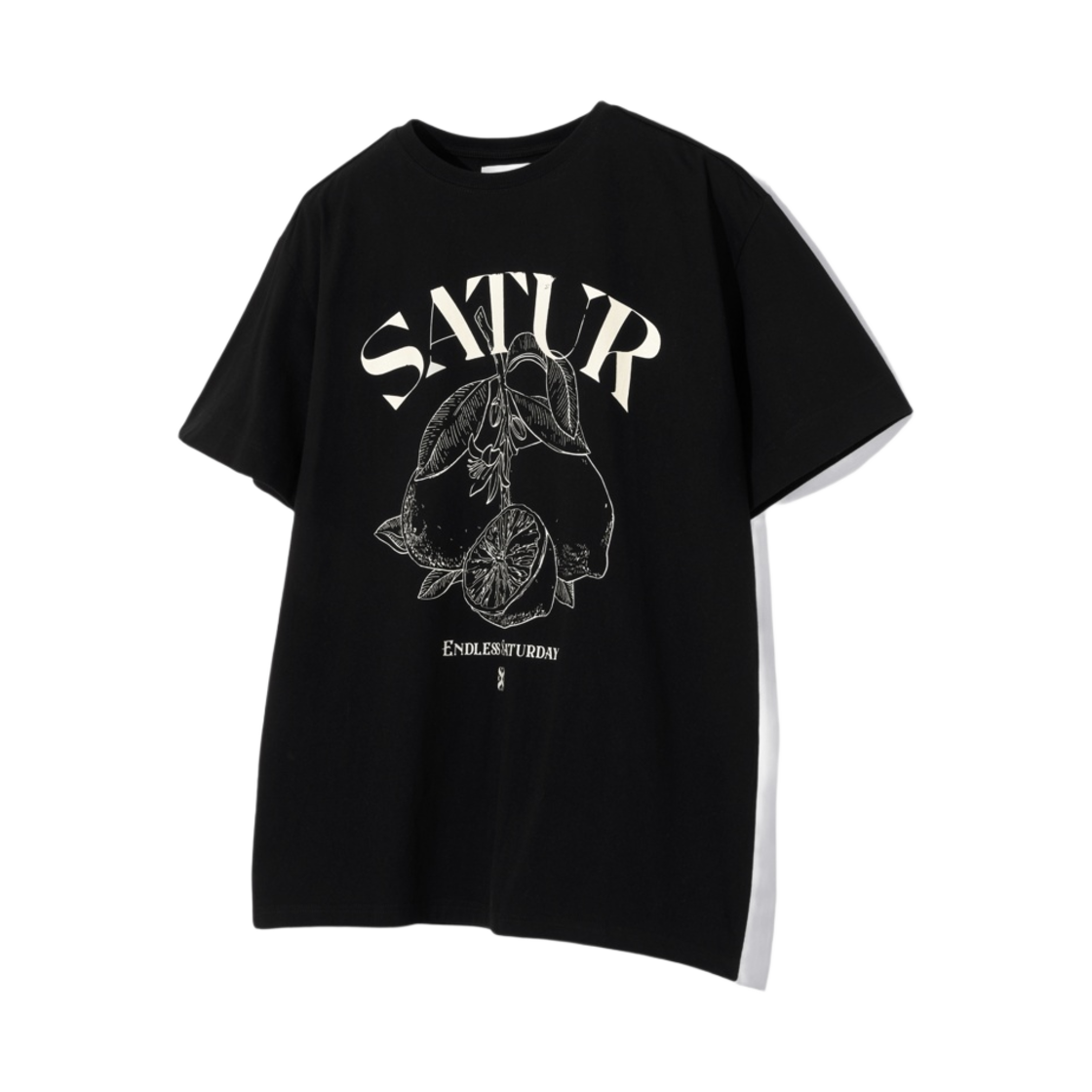 세터 카프리 시트론 드로잉 썸머 그래픽 티셔츠 블랙