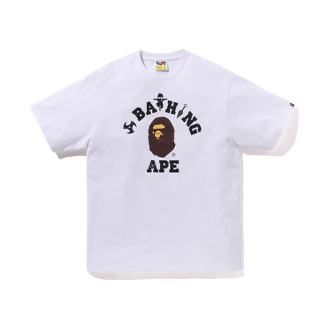 베이프 닌자 컬리지 티셔츠 화이트(BAPE Ninja College T-Shirt White)