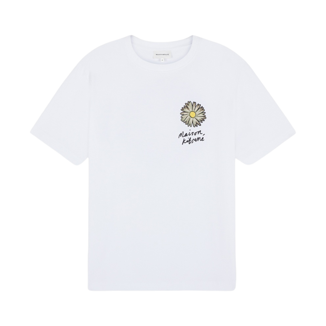 메종 키츠네 플로팅 플라워 컴포트 티셔츠 화이트(Maison Kitsune Floating Flower Comfort T-Shirt White) - 2