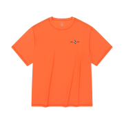 Volcom Mechanic Short Sleeve Rash Guard Neon Orange