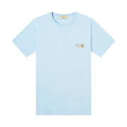 Maison Kitsune Double Fox Head Patch Classic T-Shirt Light Blue
