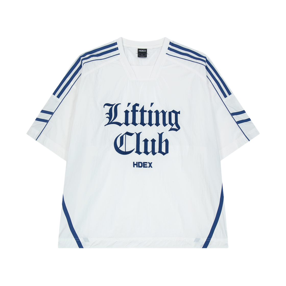 H252MLOWT180WH HDEX Lifting Nylon Half Jersey White