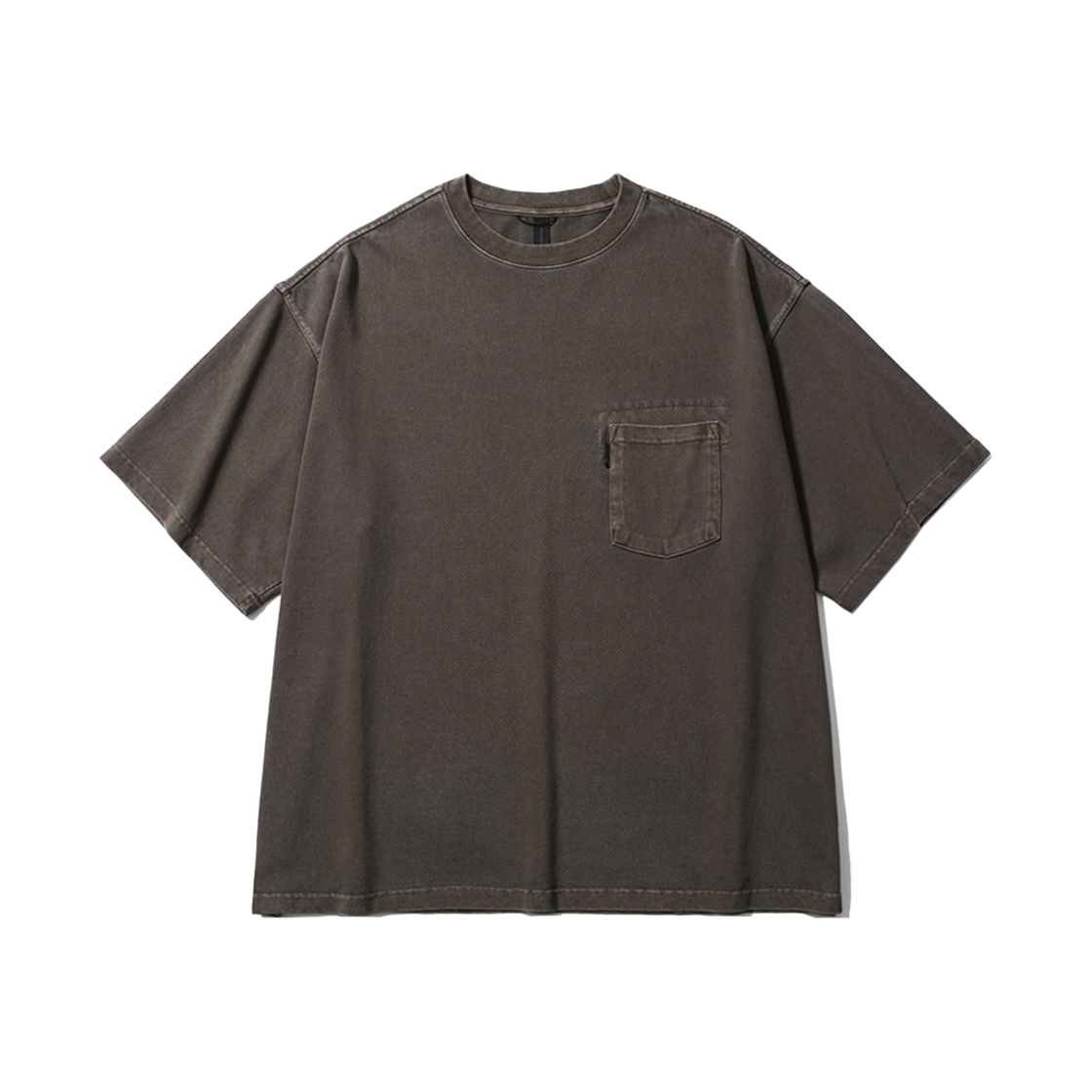 PMF025-02JH07-BR [SS25] moif Garment Dyed H/S Tee Brown