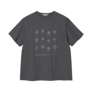 Millo Archive Scroll Square T-Shirts Chacoal Gray