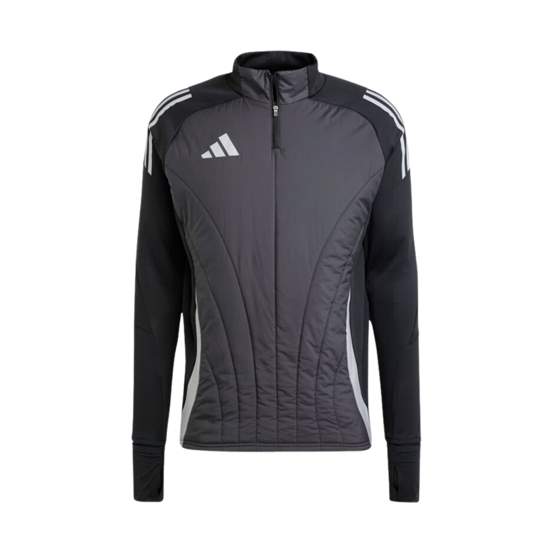 아디다스 티로 24 컴피티션 윈터라이즈드 탑 블랙 라이트 오닉스 - KR 사이즈(Adidas Tiro 24 Competition Winterized Top Black Light Onix - KR Sizing)
