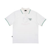 Malbon Golf Buckets Polo T-Shirt White