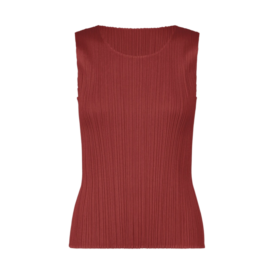 (W) 플리츠 플리즈 이세이 미야케 MC 메이 슬리브리스 탑 보르도((W) Pleats Please Issey Miyake MC May Sleeveless Top Bordeaux) - 1
