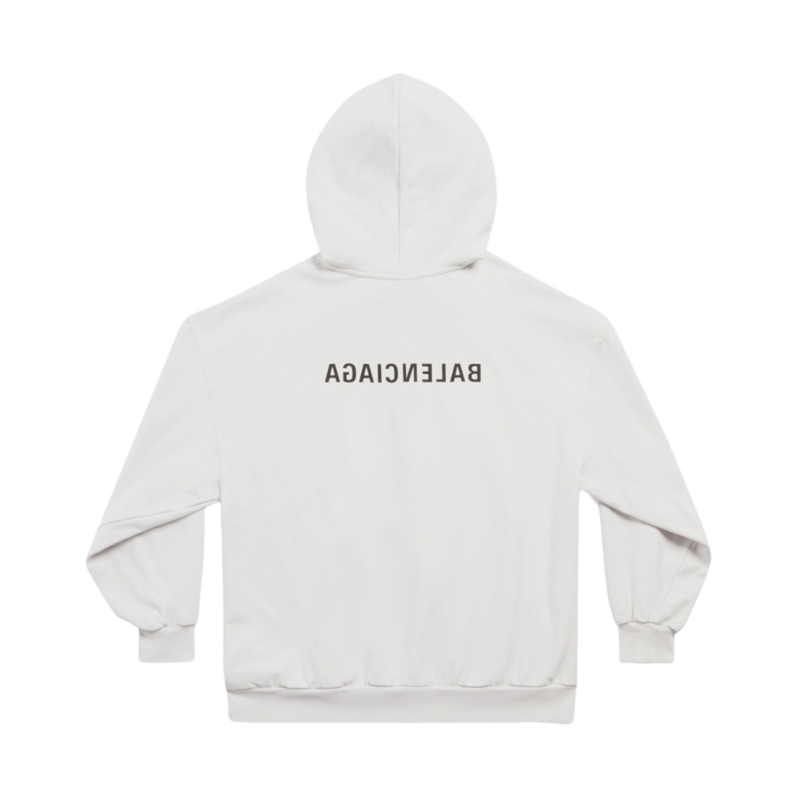 발렌시아가 미러 발렌시아가 집업 후드 스몰 핏 라이트 베이지(Balenciaga Mirror Balenciaga Zip-Up Hoodie Small Fit Light Beige) - 2