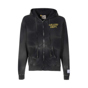 Gallery Dept. Sunfaded Logo Zip-Up Black