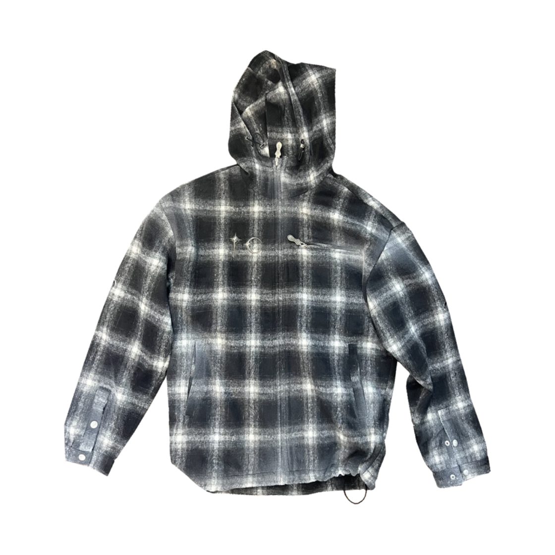 떠그 클럽 아랍 스워드 플란넬 집업 블랙(Thug Club Arab Sword Flannel Zip-Up Black) - 1