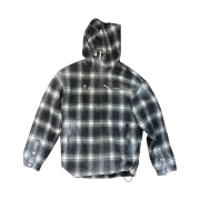 Thug Club Arab Sword Flannel Zip-Up Black