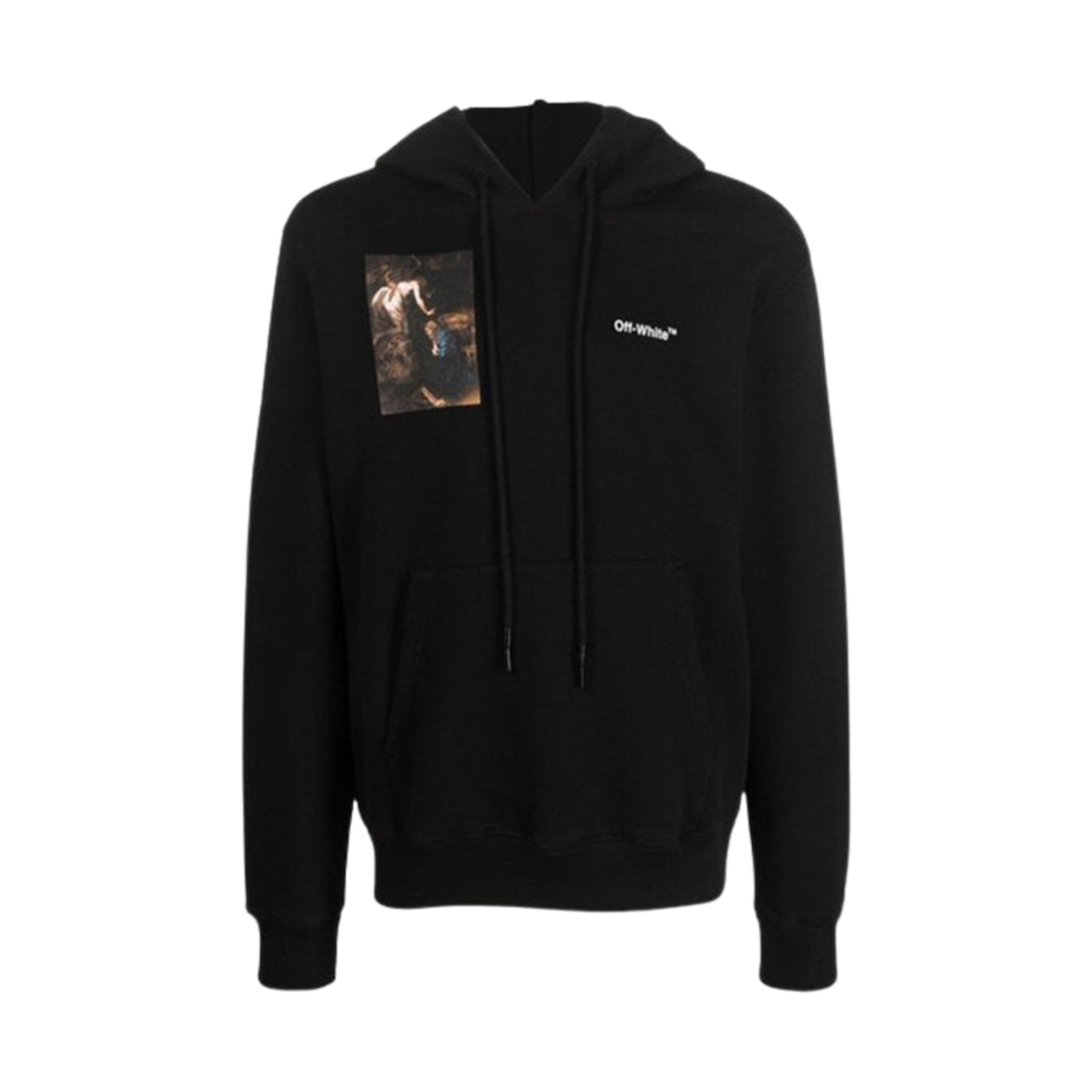 오프화이트 카라바지오 루트 슬림 후드 블랙(Off-White Caravaggio Lute Slim Hoodie Black) - 2
