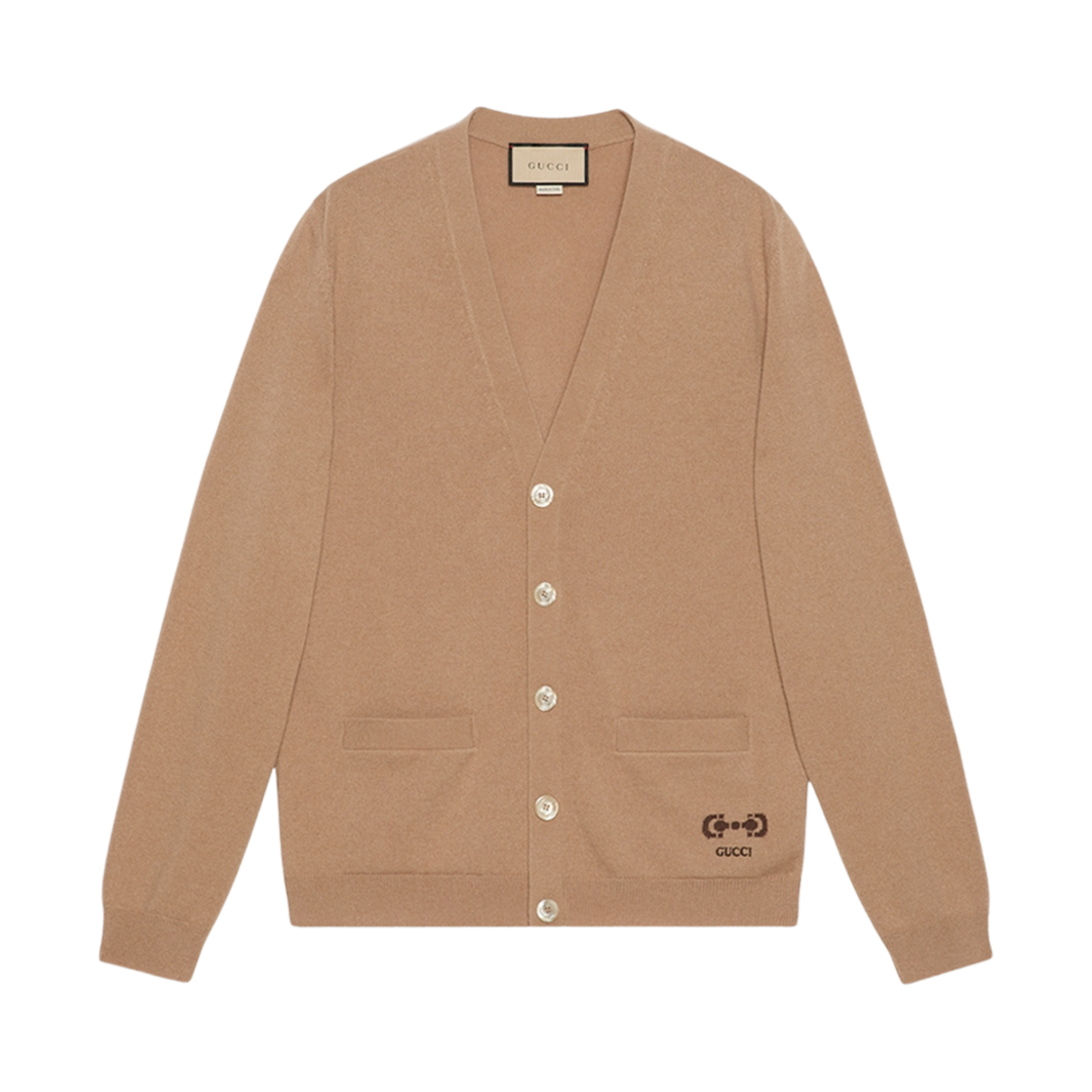 구찌 니트 캐시미어 가디건 카멜(Gucci Knit Cashmere Cardigan Camel) - 2