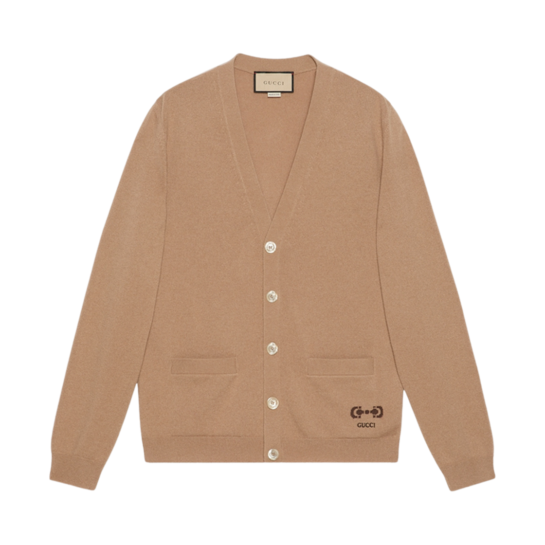 구찌 니트 캐시미어 가디건 카멜(Gucci Knit Cashmere Cardigan Camel) - 1