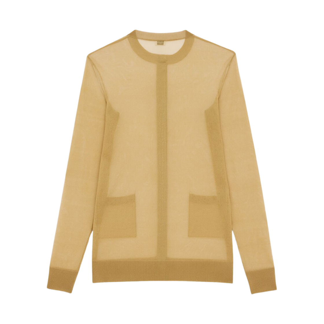 (W) 생로랑 가디건 실크 베이지((W) Saint Laurent Cardigan In Silk Beige) - 2