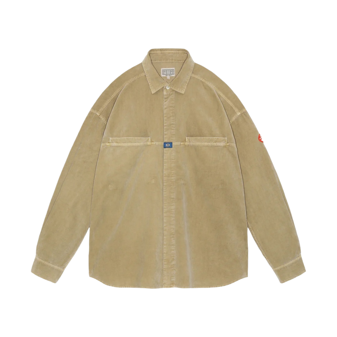 카브엠트 오버다이 코드 디자인 빅 셔츠 베이지 - 24SS(Cav Empt Overdye Cord Design Big Shirt Beige - 24SS)