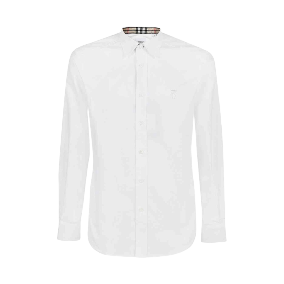 버버리 모노그램 모티프 포플린 셔츠 화이트(Burberry Monogram Motif Poplin Shirt White) - 1