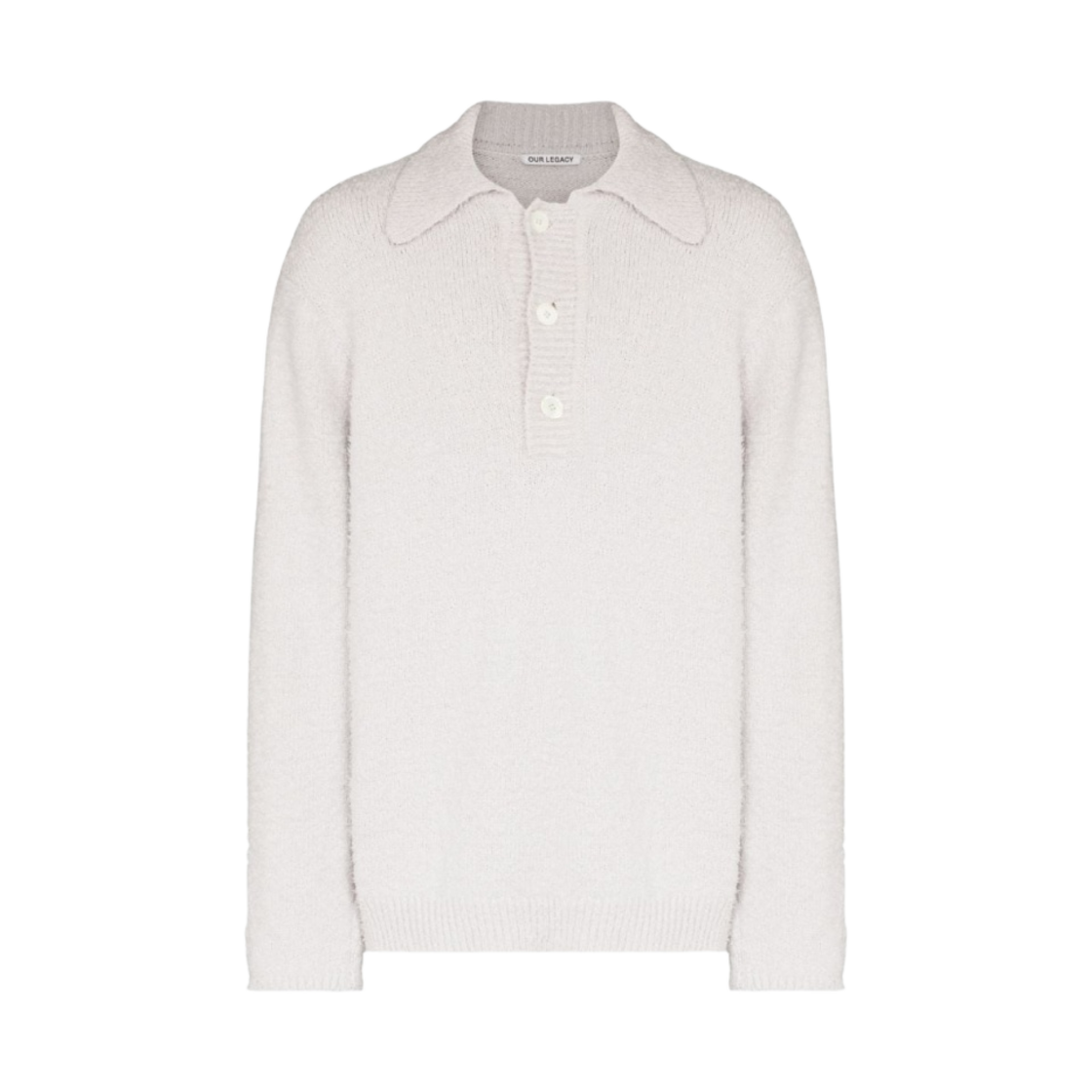 아워레가시 빅 피케 니트 폴로 스웨터 라벤더(Our Legacy Big Piquet Knitted Polo Sweater Lavender) - 1