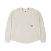 Hommless Heavy Waffle LS T-Shirt Ecru