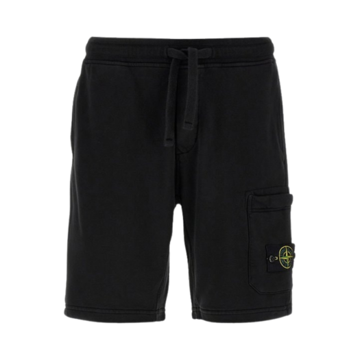 Stone Island 6200012 Organic Cotton Fleece Pocket Details Cargo Bermuda Shorts Charcoal Grey - 25SS