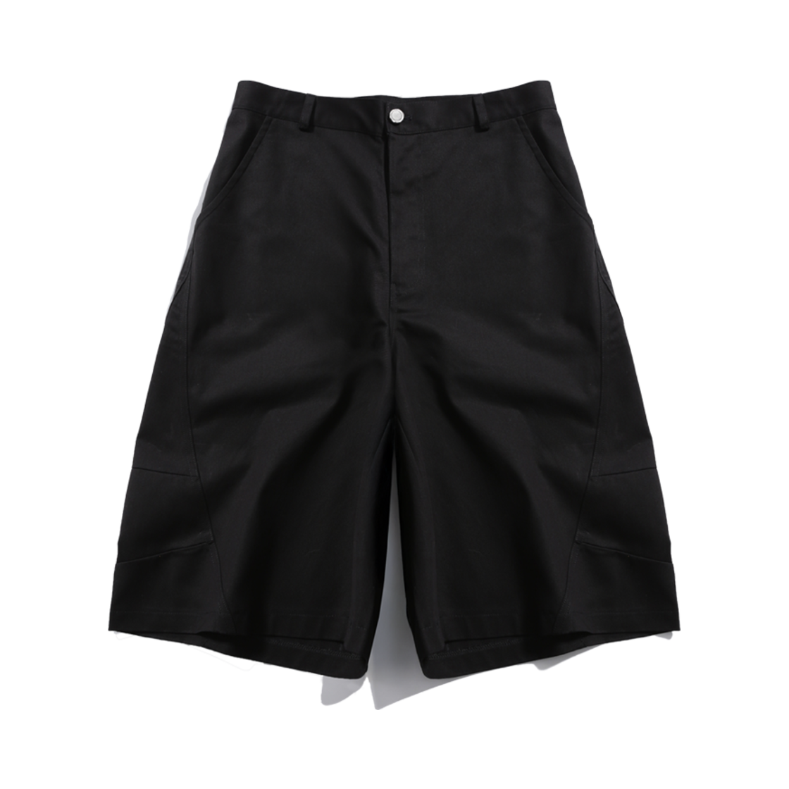 비피투디스오더 사이드 절개 버뮤다 팬츠 블랙