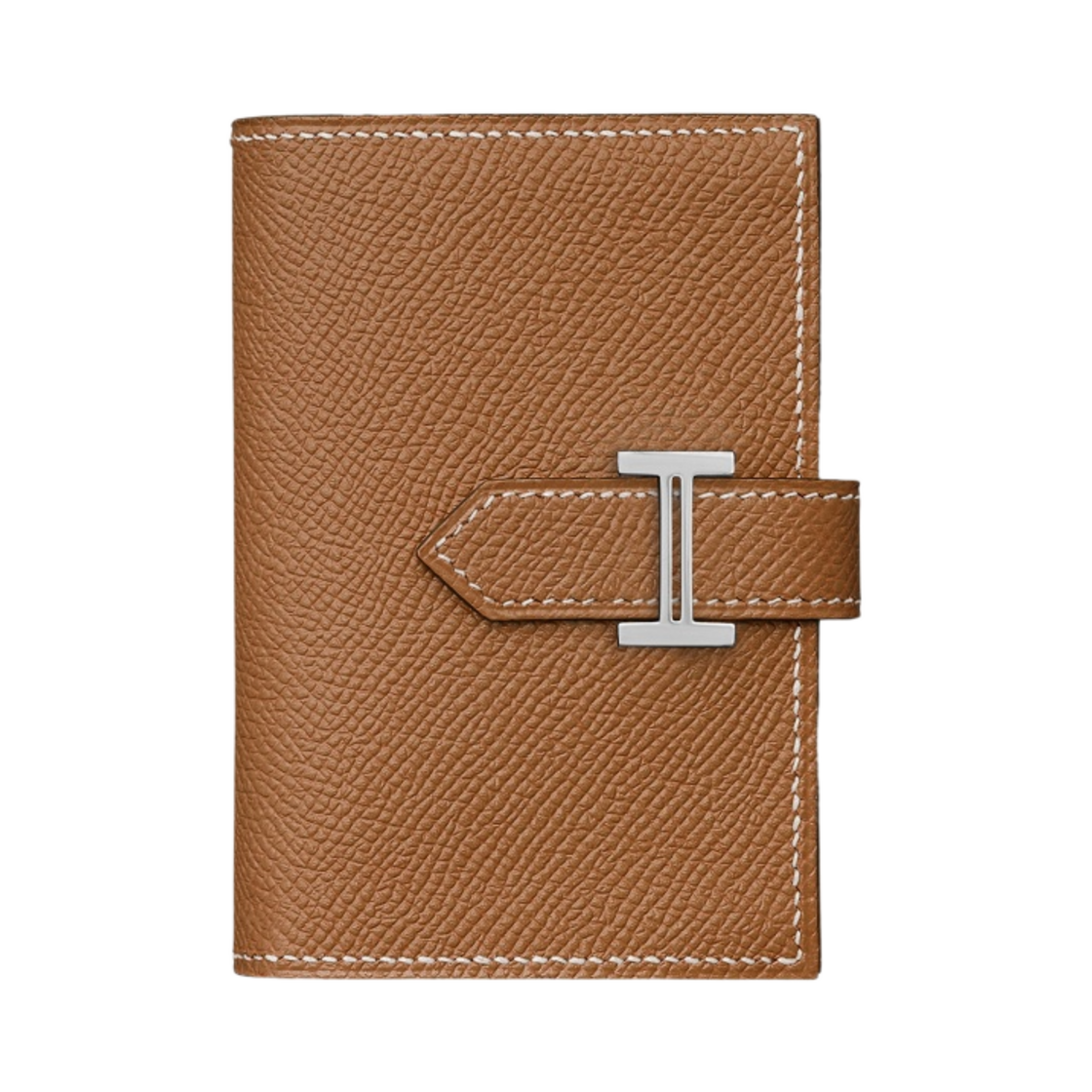 H039796CK37 Hermes Bearn Mini Wallet Epsom & Palladium Gold