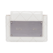 Matin Kim Quilting Accordion Wallet White