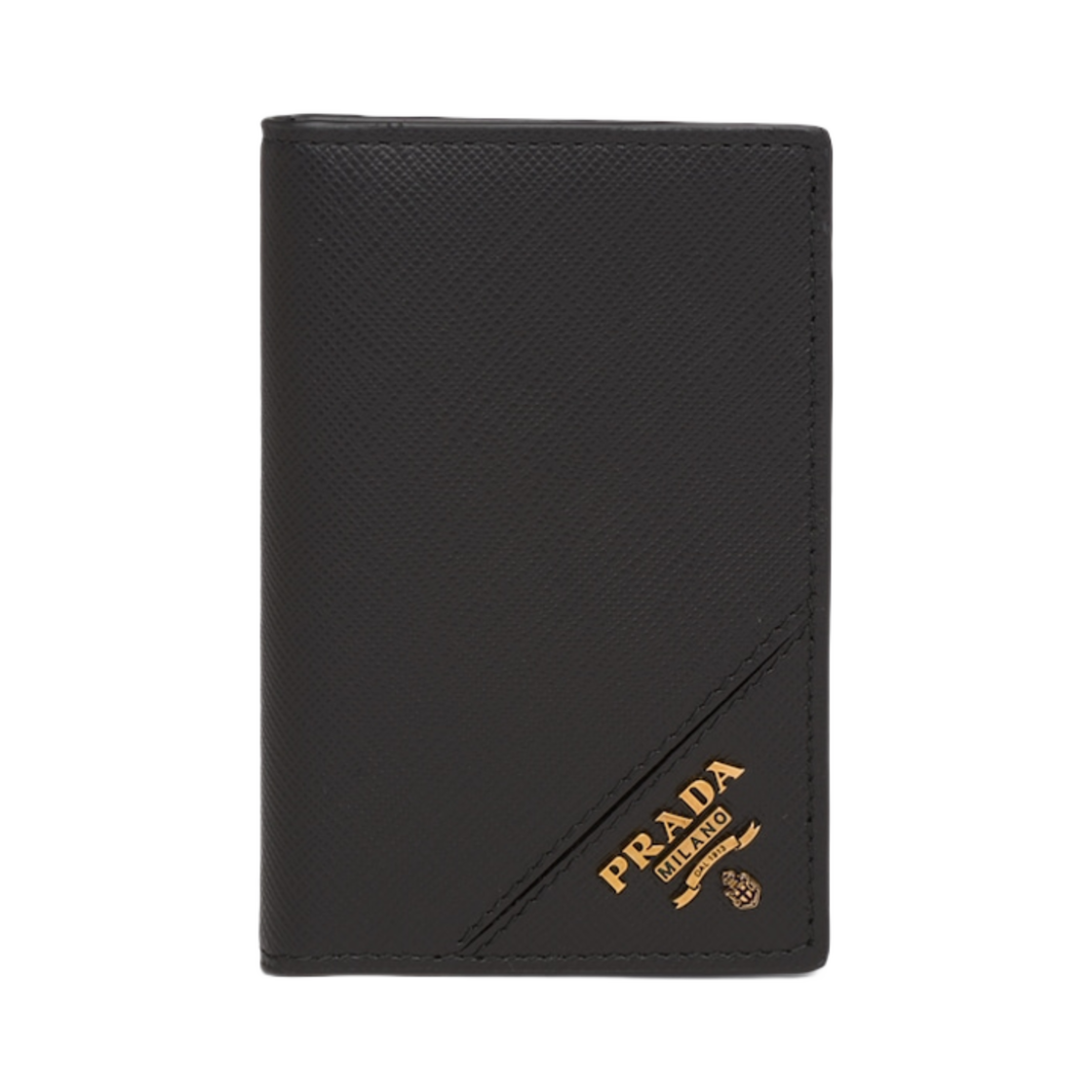 프라다 사피아노 레더 카드 홀더 블랙(Prada Saffiano Leather Card Holder Black) - 1