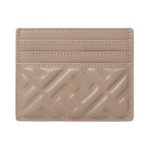 8M0445AAJDF0E65 Fendi Baguette Nappa Leateher Flat Card Case Dove Grey