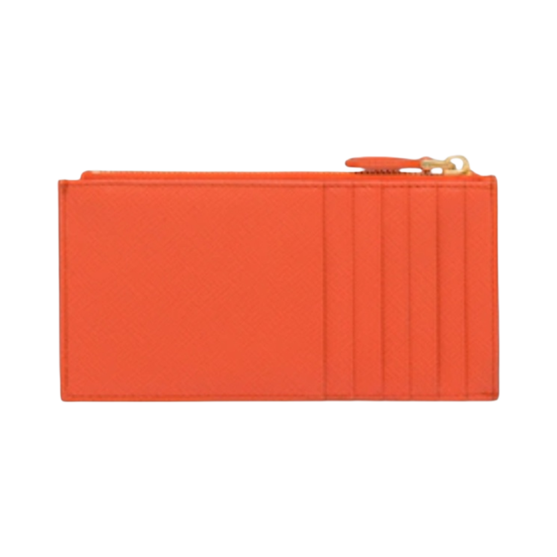 프라다 사피아노 레더 카드 홀더 오렌지(Prada Saffiano Leather Card Holder Orange) - 2