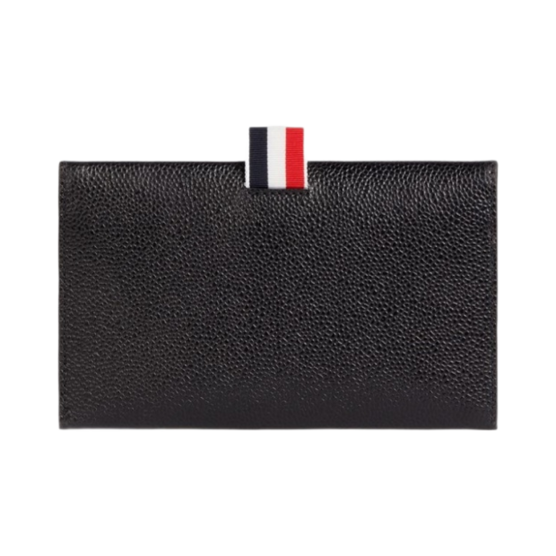톰브라운 페블 카프스킨 미니 플랩 폴리오 블랙(Thom Browne Pebbled Calfskin Mini Flap Folio Black) - 3