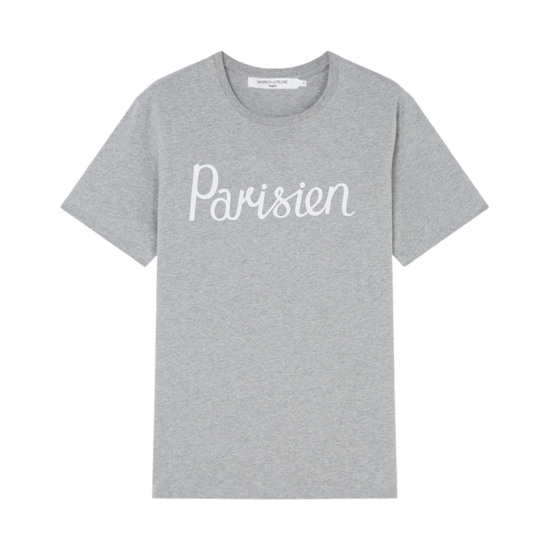 메종 키츠네 파리지앵 티셔츠 그레이 멜란지(Maison Kitsune Parisien T-Shirt Grey Melange) - 1