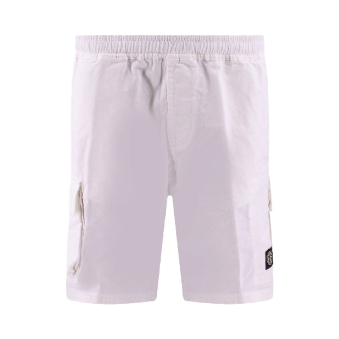 스톤 아일랜드 L1304 오가닉 코튼 올드 트리트먼트 카고 버뮤다 쇼츠 화이트 - 23SS(Stone Island L1304 Organic Cotton Old Treatment Cargo Bermuda Shorts White - 23SS) - 1
