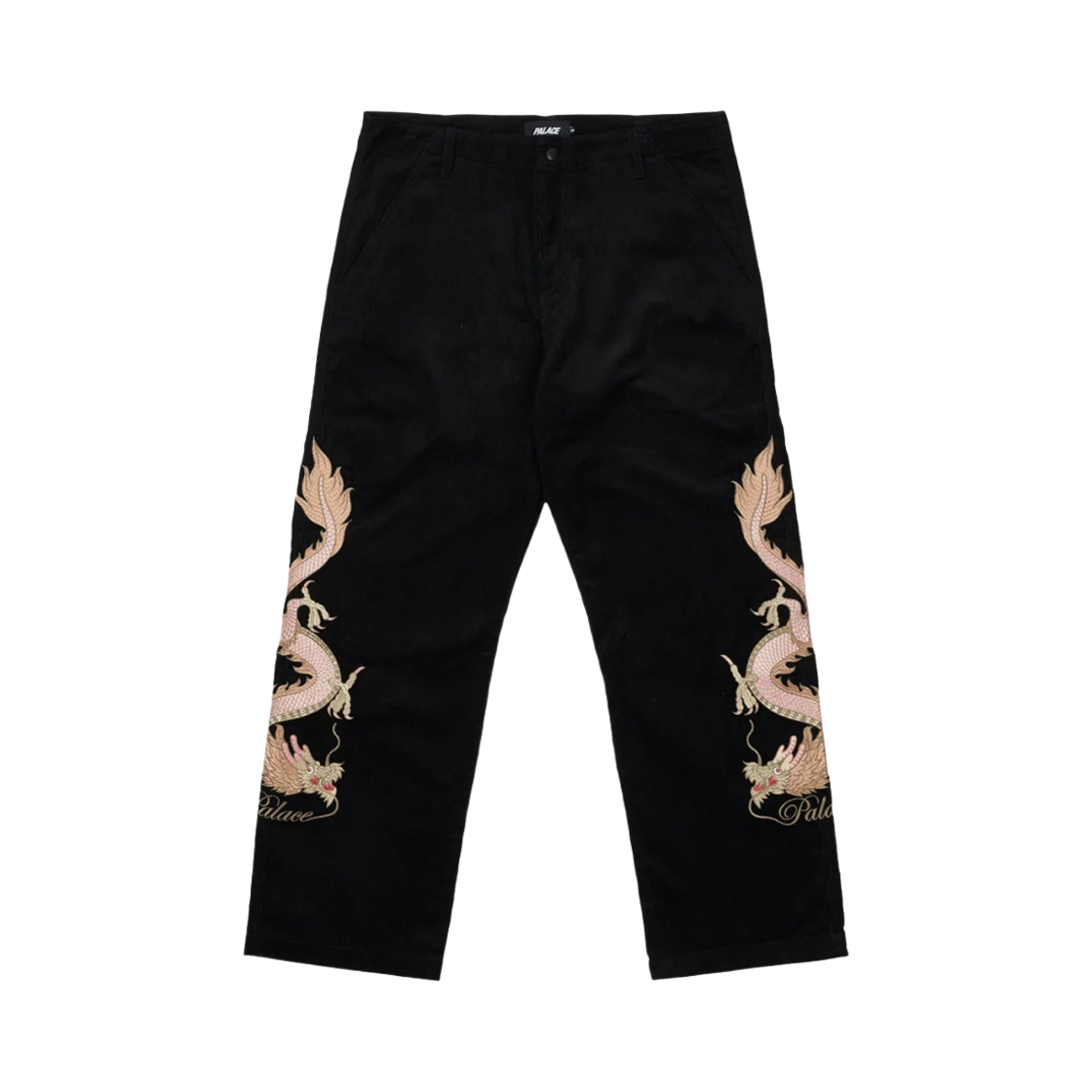 팔라스 더블 드래곤 투어 플레인 팬츠 블랙 - 22FW(Palace Double Dragon Tour Plain Pants Black - 22FW) - 1