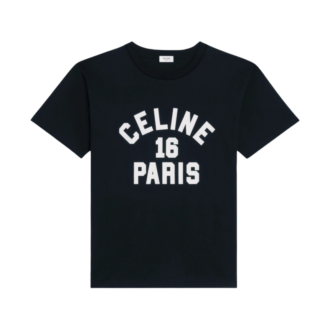 2X16B671Q-38AW (W) Celine Loose 16 T-Shirt in Cotton Jersey Black White