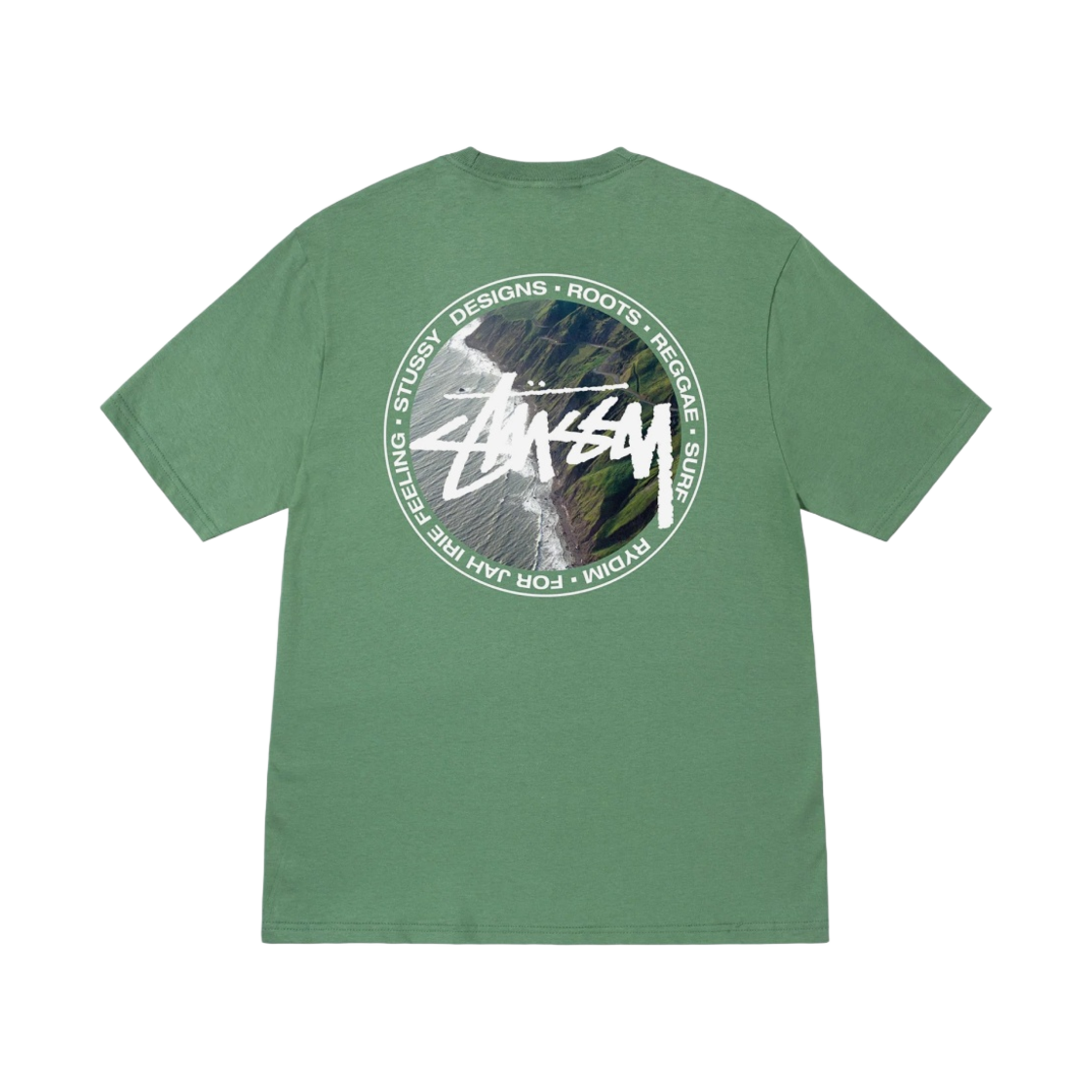 스투시 코스트라인 티셔츠 그린(Stussy Coastline T-Shirt Green) - 1