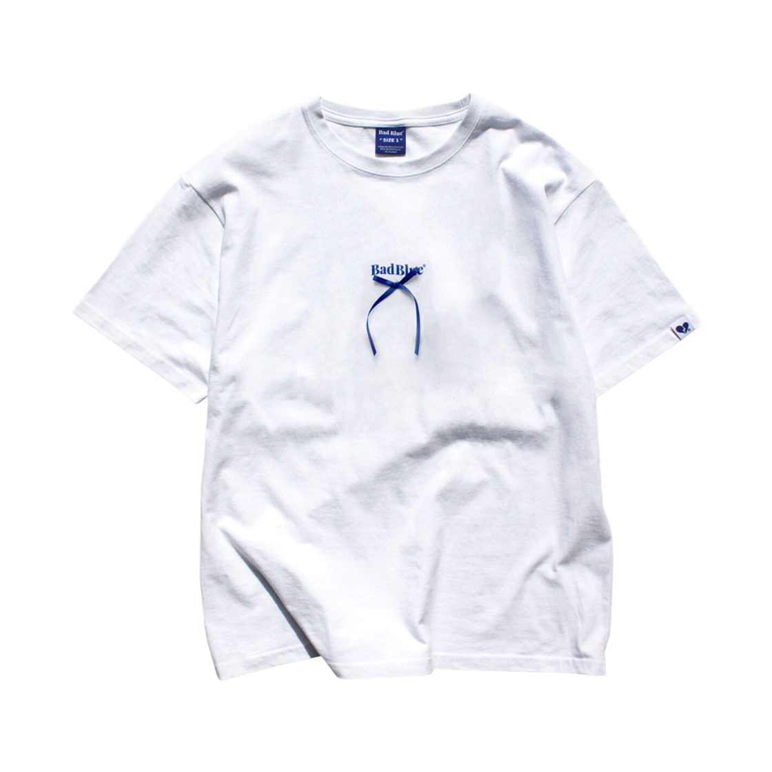 6266313 BadBlue Ribbon Logo Tee White