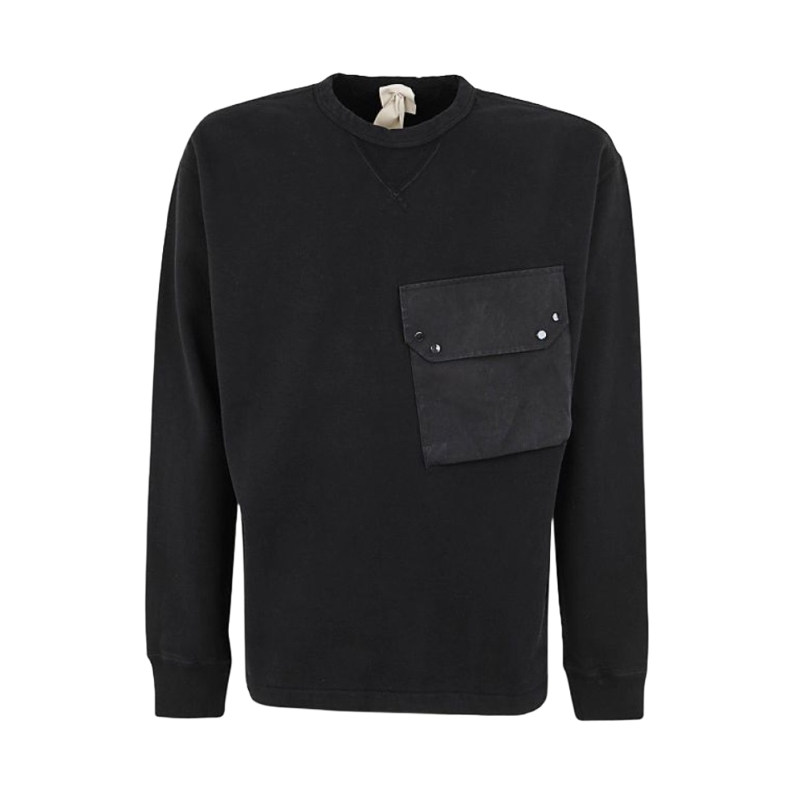 텐씨 가먼트 다이드 크루넥 스웨트셔츠 블랙(Ten C Garment Dyed Crewneck Sweatshirt Black)