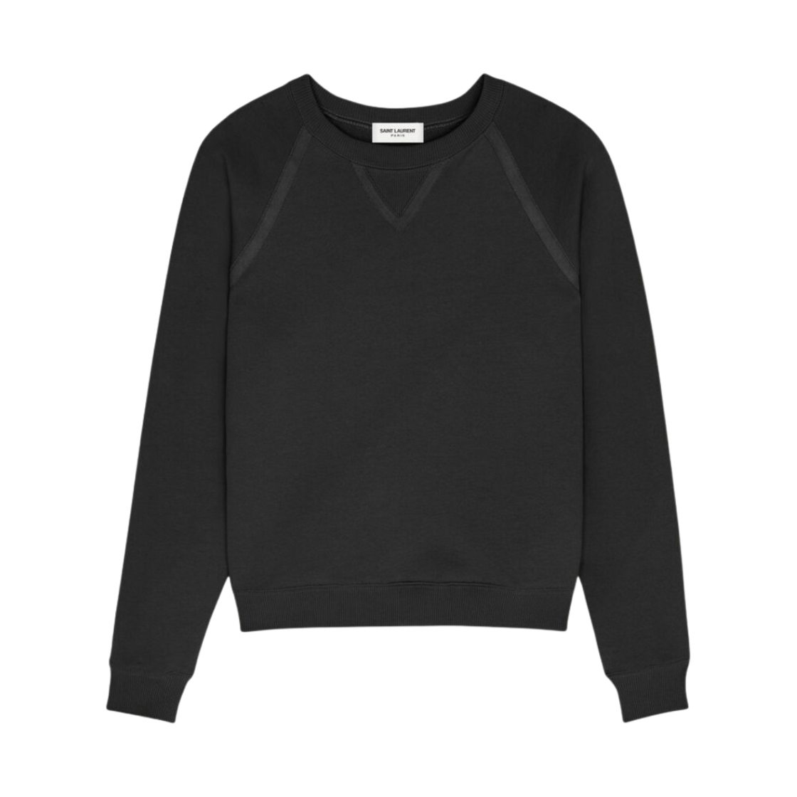 생로랑 래글런 스웨트셔츠 블랙(Saint Laurent Raglan Sweatshirt Black) - 1