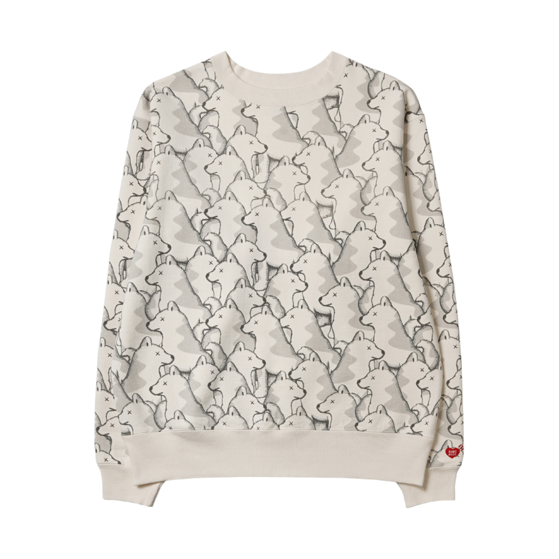 휴먼 메이드 x 카우스 스웨트셔츠 #1 화이트 - 서울 스토어 한정(Human Made x Kaws Sweatshirt #1 White - Seoul Store Exclusive)