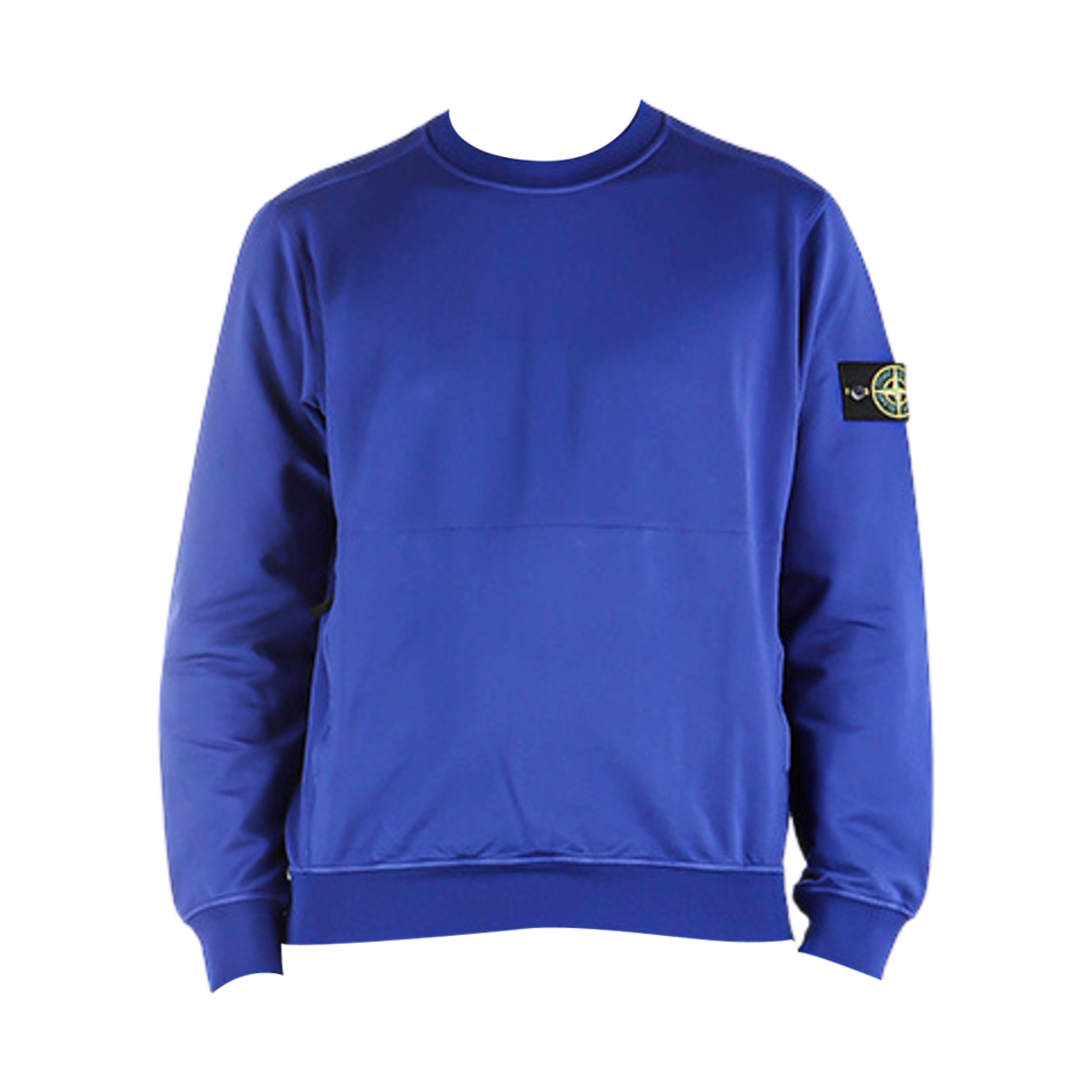 761564052-V0022 Stone Island 64052 Cotton Stretch Fleece Garment Dyed Sweatshirt Bright Blue - 22SS