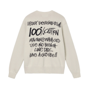 Stussy Care Label Sweater Natural