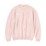 Auralee Brushed Super Kid Mohair Knit Pullover Light Pink - 22AW