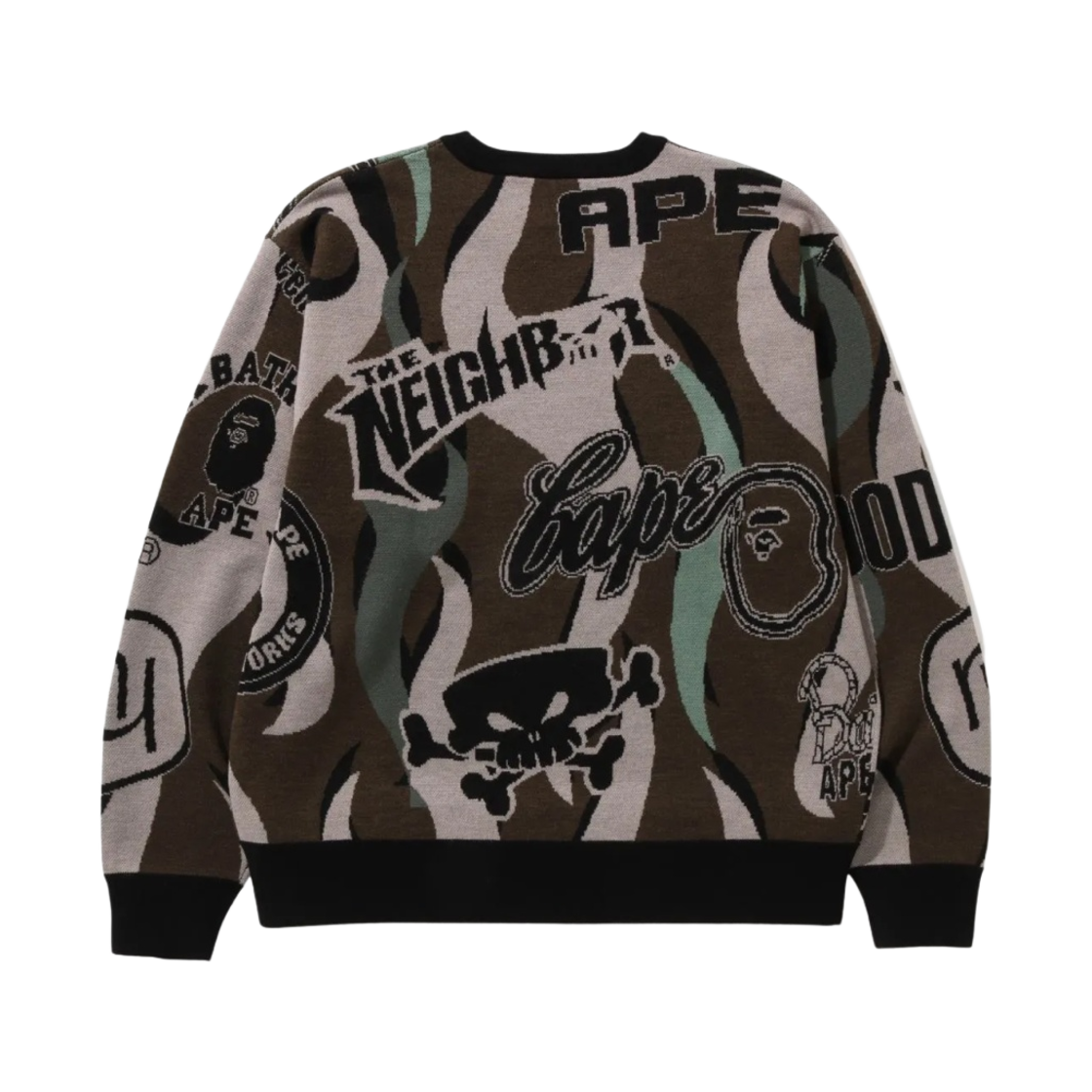 베이프 x 네이버후드 릴렉스드 핏 니트 그린(BAPE x Neighborhood Relaxed Fit Knit Green) - 2