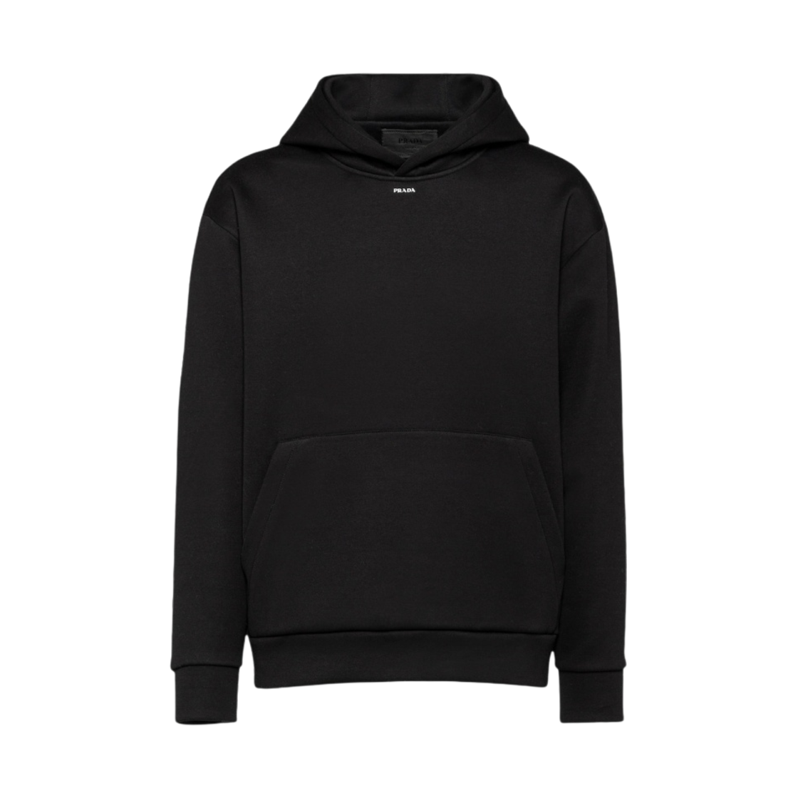 프라다 테크니컬 코튼 후드 블랙(Prada Technical Cotton Hoodie Black) - 1