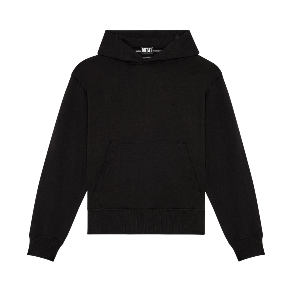 디젤 S-맥스-후드-메고발 후드 블랙(Diesel S-Macs-Hood-Megoval Hoodie Black) - 1